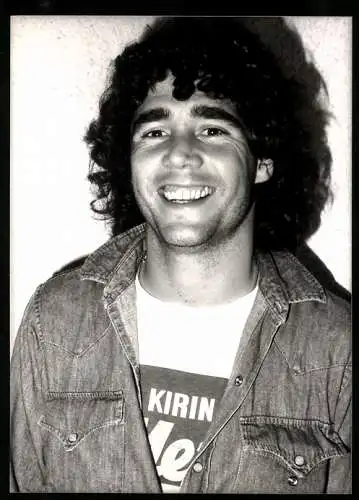 Fotografie Jose Caldeira, argentinischer Fussballer Alberto Trantini