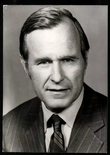 Fotografie US-Politiker George H. W. Bush, war von 1989-1993 der 41. Präsident der USA