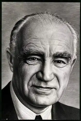 Fotografie Curtis, London, US-amerikanischer Verleger Henry Luce, Gründer von Magazine TIME, Fortune & Life nach Gemäle
