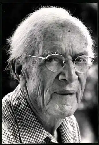 Fotografie Don Cravens, London, amerikanischer Schriftsteller Upton Sincliar im hohen alter, Grossformat 20 x 29cm