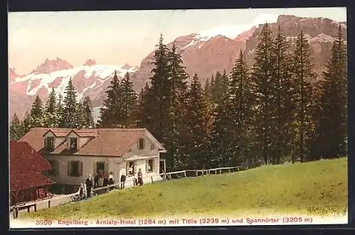 AK Engelberg, Arnialp-Hotel mit Titlis und Spannörter