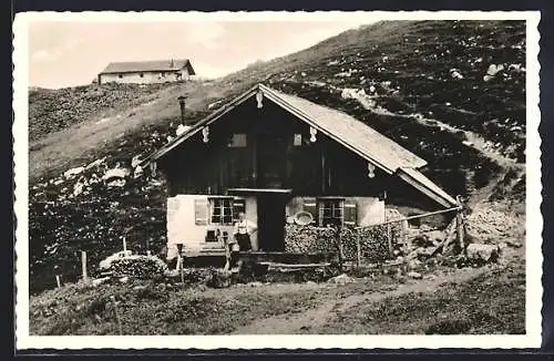 AK Berghütte Piesenhausener Hochalm auf der Hochplatte