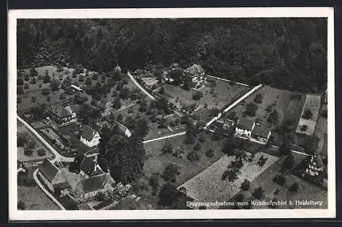 AK Heidelberg / Neckar, Kohlhofgebiet vom Flugzeug aus