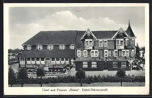 AK Dobel / Schwarzwald, Hotel und Pension Sonne