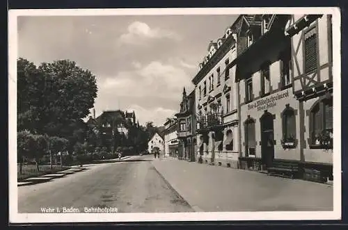 AK Wehr / Baden, Bau- und Möbelschreinerei von Albert Fröhle am Bahnhofplatz