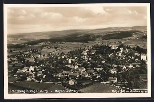 AK Brennberg / Falkenstein, Orig. Fliegeraufnahme