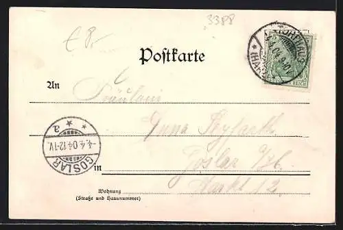 AK Torfhaus / Harz, Försterei Torfhaus, Skiläufer