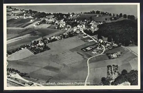 AK Steinebach / Wörthsee, Totalansicht vom Flugzeug aus