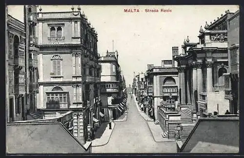 AK Malta, Strada Reale, Strassenansicht