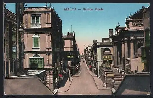 AK Malta, Strada Reale, Strassenansicht