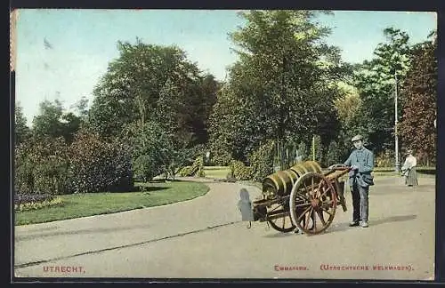 AK Utrecht, Emmapark & Utrechtsche Melkwagen