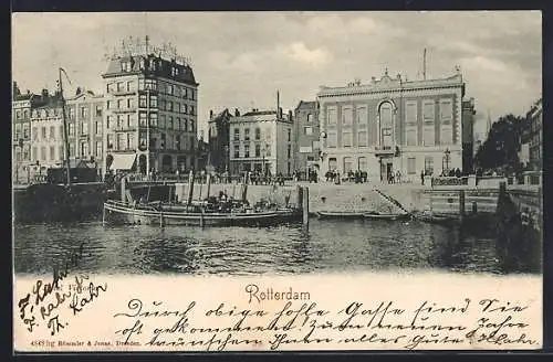 AK Rotterdam, Blick zum Hotel Victoria