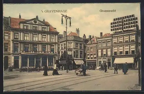 AK `s Gravenhage, Groenmarkt