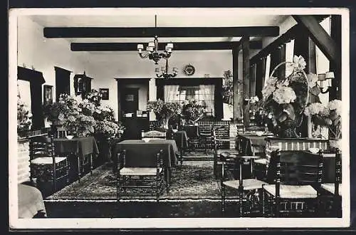 AK Wassenaar, Uitgave Pension Restaurant Theeschenkerij Duinoord, Wassernaarsche Slag 12