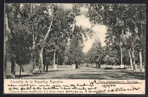 AK Mendoza, Plaza Independencia