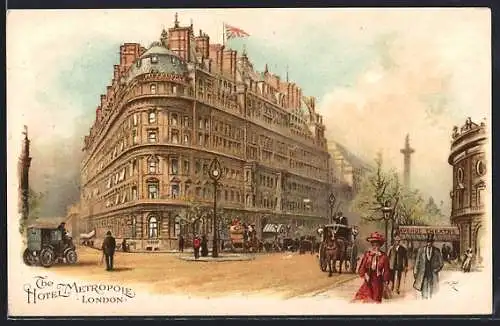 Lithographie London, Hotel Metropole