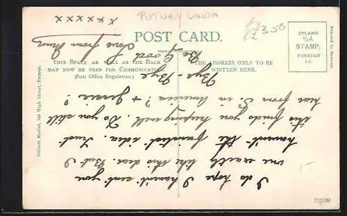 AK Putney Heath /London, Windmill and Golf Course