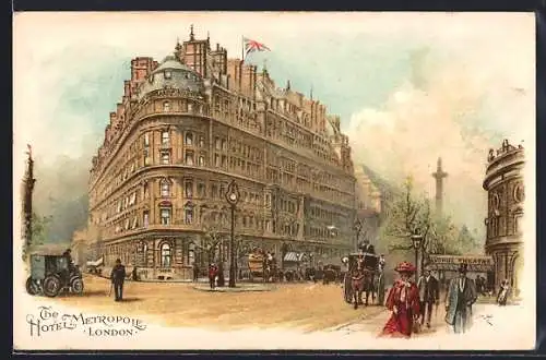 Lithographie London, Hotel Metropole