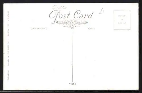 Künstler-AK Moreton-in-the-Marsh, Strassenpartie mit Schafherde