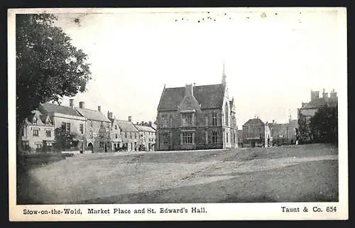 AK Stow-on-the-Wold, Market Place and St. Edward`s Hall