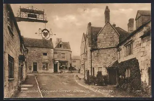 AK Painswick, Golden Heart Inn, Tibbywell Street, Showing Old Cottage