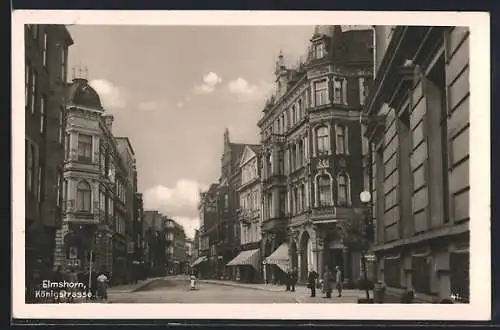 AK Elmshorn, Blick in die Königsstrasse