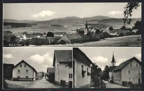 AK Kulz /Opf., Blick in den Ort mit Kirche