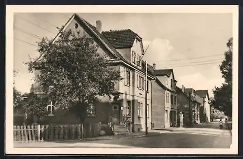 AK Berka /Werra, Postamt und Bahnhofsstrasse