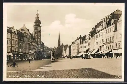 AK Altenburg / Thüringen, Marktplatz