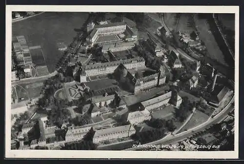 AK Würzburg, Das Krankenhaus vom Flugzeug aus