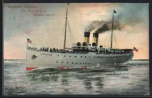 AK Dampfer Silvana in Fahrt