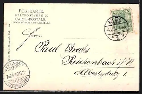 AK SMS Mecklenburg in Fahrt