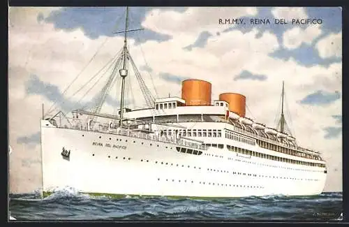 AK Passagierschiff R.M.M.V. Reina Del Pacifico