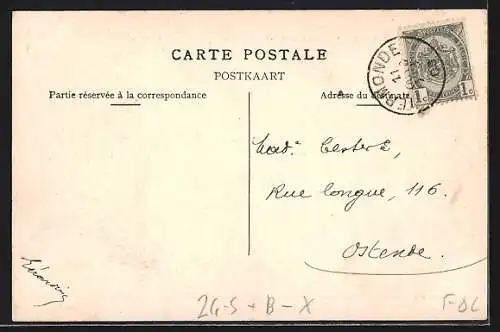 AK Moerzeke, Inondations de Mars 1906