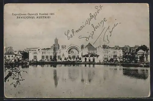 AK Bukarest, Expositie Generala Romana 1906, Paviolonul Austriei
