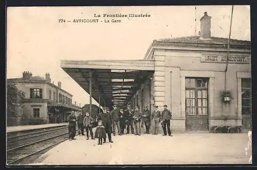 AK Avricourt, la Gare