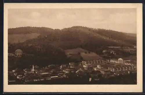 AK Aussig, Ausstellung für Kultur und Wirtschaft, Blick über das Gelände