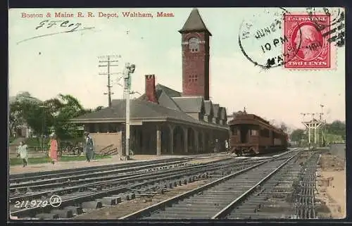 AK Waltham, MA, Boston & Maine R. R. Depot