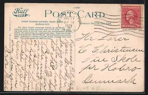 AK Kansas Citiy, MO, Union Station showing Train Sheds