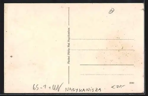 AK Nagykanisza, Pályaudvar, Bahnhof