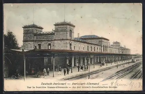 AK Avricourt, Bahnhof an der deutsch-französischen Grenze