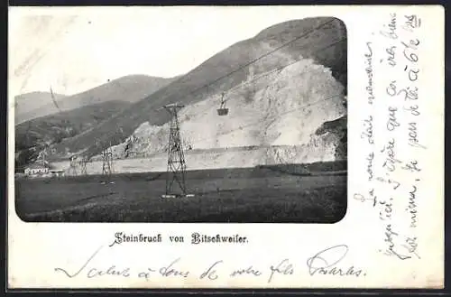 AK Bitschweiler, Blick zum Steinbruch