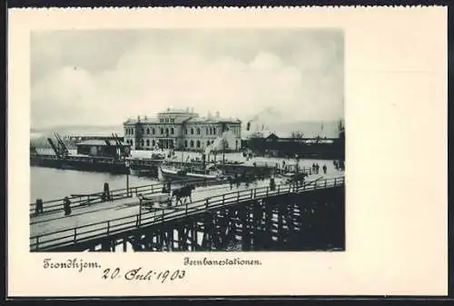 AK Trondhjem, Fernbanestationen, Bahnhof