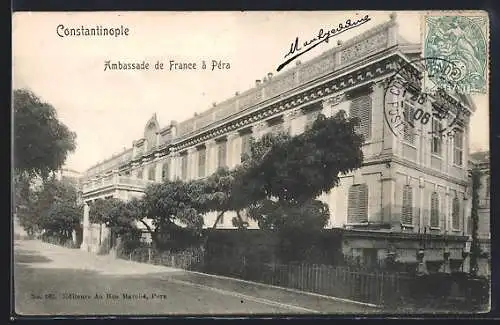 AK Constantinople, Ambassade de France à Pera