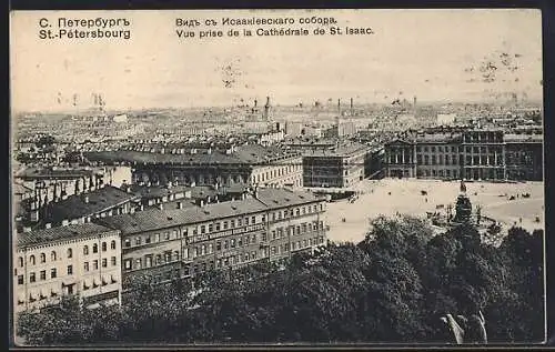 AK St. Petersbourg, Vue prise de la Cathedrale de St. Isaac