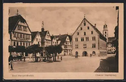 AK Bad Mergentheim, Oberer Marktplatz