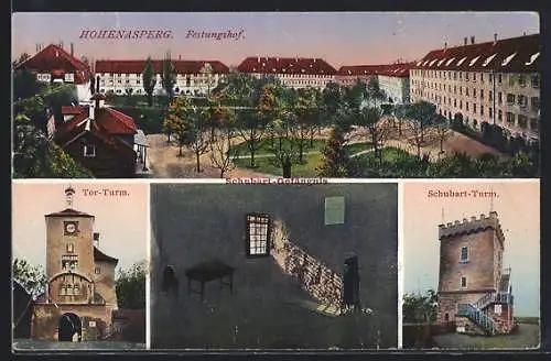 AK Hohenasperg, Festungshof, Schubart-Gefängnis, Türme