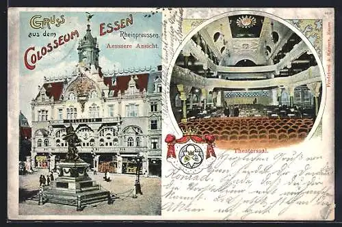 AK Essen, Cafe Colosseum, Theatersaal