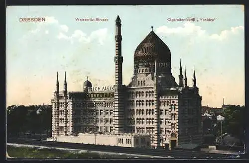 AK Dresden, Weisseritz-Strasse, Cigarettenfabrik Yenidze