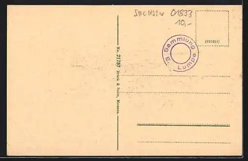 AK Stolpen /Sa., Marktplatz mit Restaurant zur Post und Conditorei-Cafe